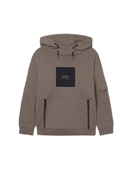 Mayoral μπλούζα φούτερ για αγόρι με αντίθεση 15-07403