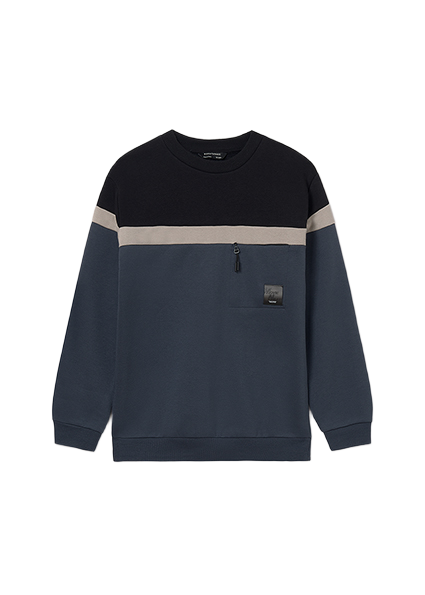 Mayoral μπλούζα φούτερ για αγόρι με τσέπη 15-07406