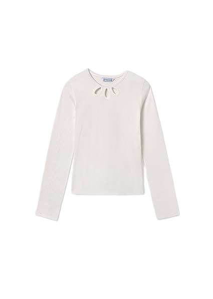 Mayoral μπλούζα για κορίτσι με ριμπ ύφανση 15-07022