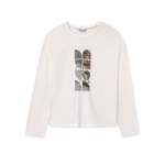 Mayoral μπλούζα για κορίτσι με γραφικά 15-07029