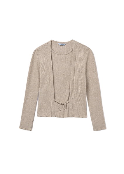 Mayoral ζακέτα για κορίτσι με ριμπ ύφανση 15-07033