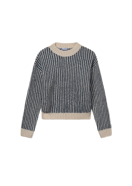 Mayoral πλεκτό πουλόβερ για κορίτσι με ρίγες 15-07315