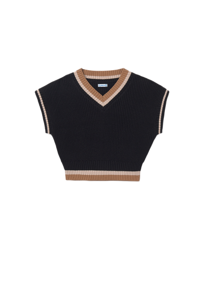 Mayoral πλεκτή μπλούζα για κορίτσι στυλ γιλέκο 15-07321