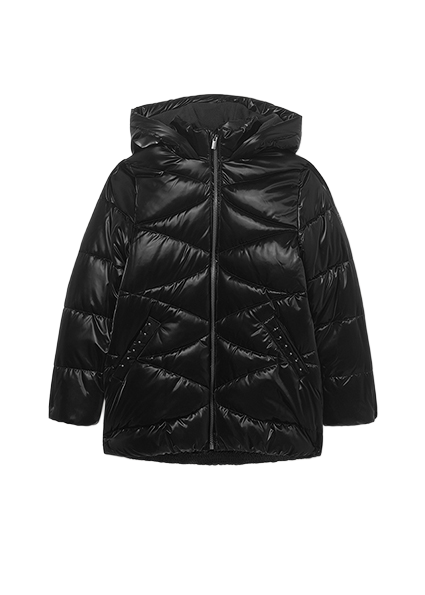 Mayoral μακρύ μπουφάν για κορίτσι με κουκούλα 15-07436