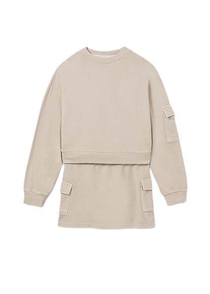 Mayoral σετ για κορίτσι μπλούζα φούτερ με φούστα cargo 15-07917