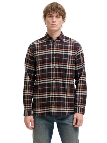 Jack&Jones ανδρικό μακρυμάνικο καρό πουκάμισο 12280826