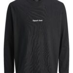 Jack&Jones ανδρικό μονόχρωμο μακρυμάνικο t shirt 12282895