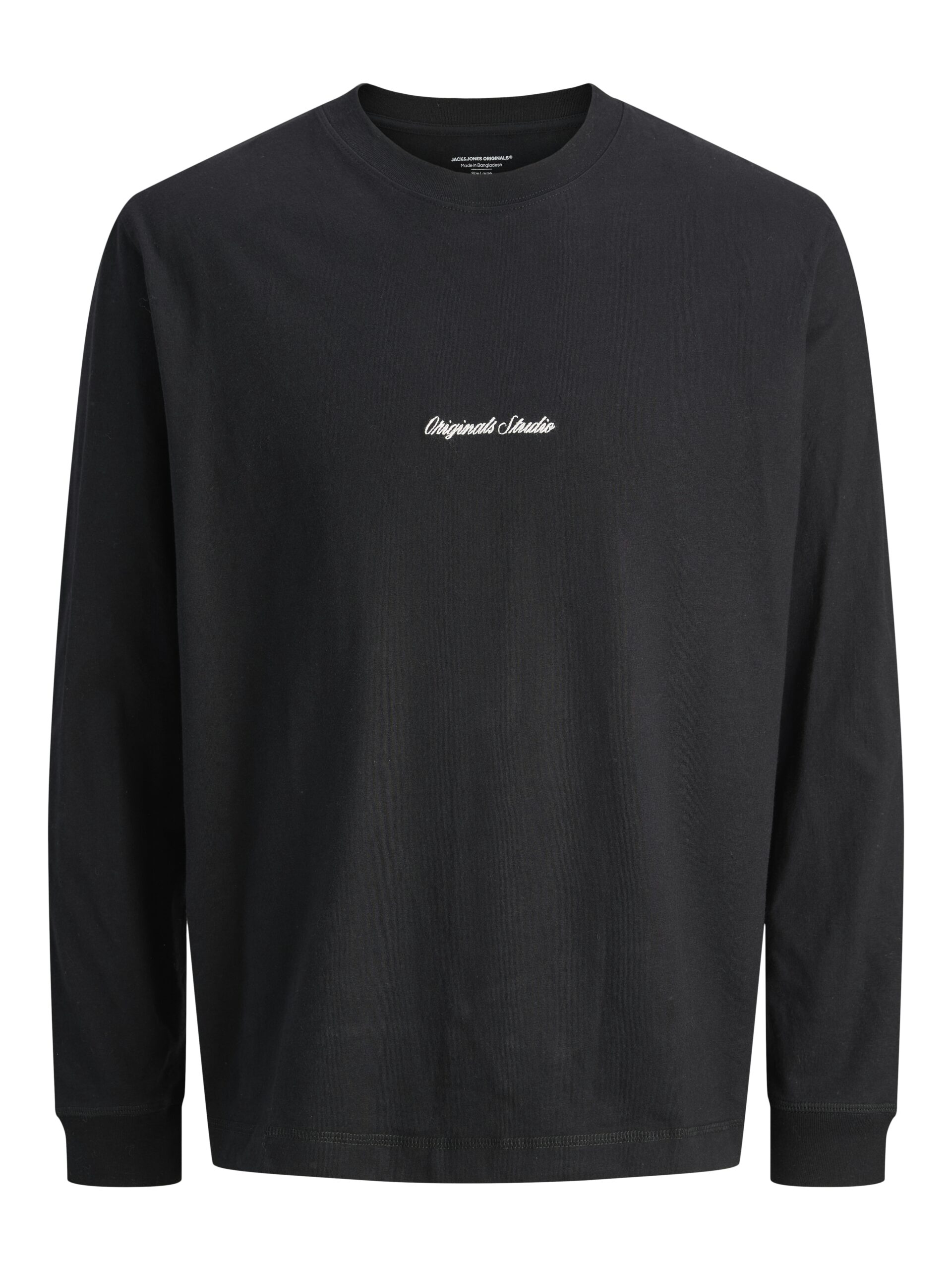 Jack&Jones ανδρικό μονόχρωμο μακρυμάνικο t shirt 12282895