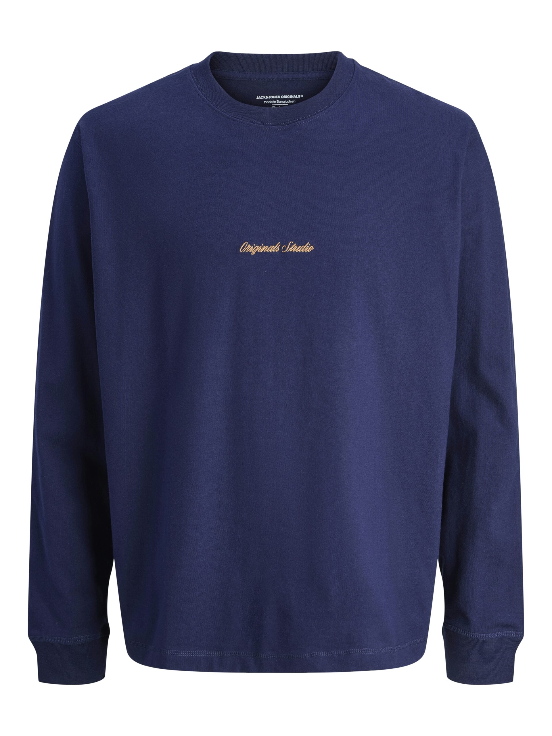 Jack&Jones ανδρικό μονόχρωμο μακρυμάνικο t shirt 12282895