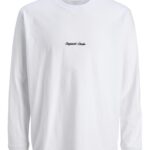 Jack&Jones ανδρικό μονόχρωμο μακρυμάνικο t shirt 12282895