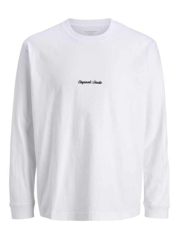 Jack&Jones ανδρικό μονόχρωμο μακρυμάνικο t shirt 12282895