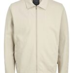 Jack&Jones ανδρική μονόχρωμη ζακέτα με φερμουάρ 12276047