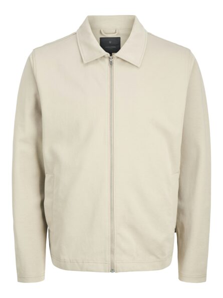 Jack&Jones ανδρική μονόχρωμη ζακέτα με φερμουάρ 12276047
