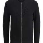 Jack&Jones ανδρική μονόχρωμη πλεκτή ζακέτα 12278963