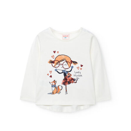 Boboli παιδική μπλούζα με σχέδιο για κορίτσι 212128