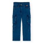 Boboli παιδικό τζιν παντελόνι cargo για κορίτσι 432010