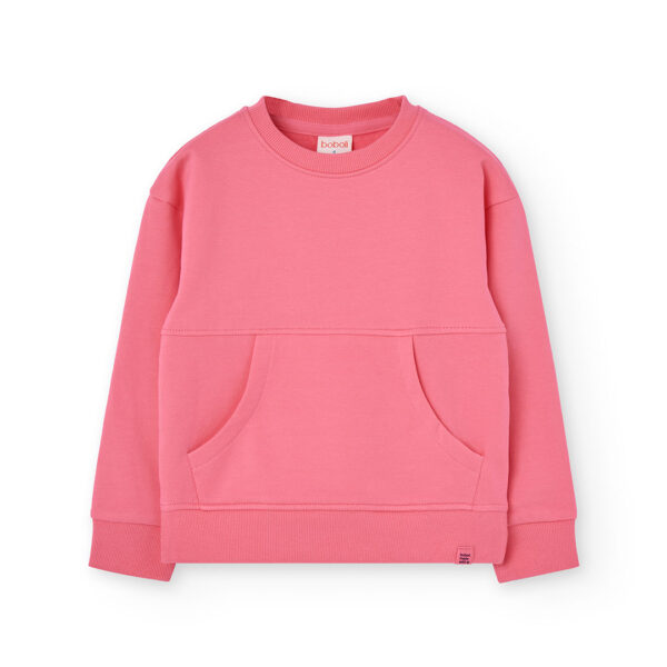 Boboli παιδικό μονόχρωμο φούτερ για κορίτσι 432188 Boboli παιδικό μονόχρωμο φούτερ για κορίτσι 432188