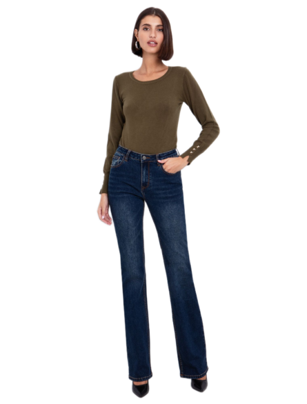 Toi Moi γυναικείο παντελόνι τζιν bootcut 20-5529-225