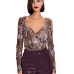 Toi Moi γυναικείο τούλινο τοπ φίδι 80-6647-225