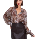 Toi Moi γυναικείο πουκάμισο φίδι 30-5694-225