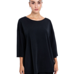 Toi Moi γυναικεία μονόχρωμη ριχτή μπλούζα 80-6589-225