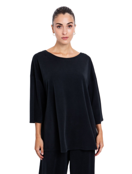 Toi Moi γυναικεία μονόχρωμη ριχτή μπλούζα 80-6589-225