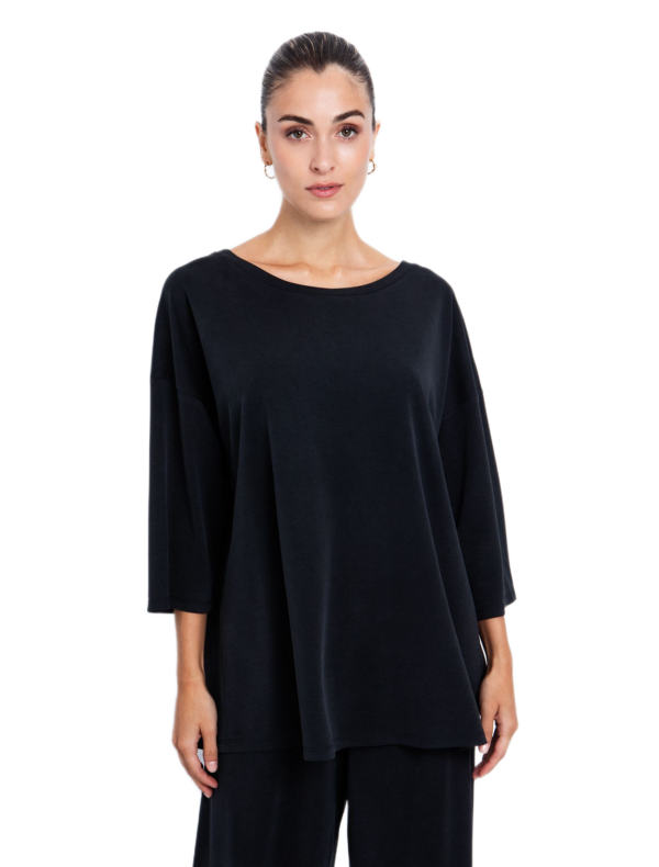 Toi Moi γυναικεία μονόχρωμη ριχτή μπλούζα 80-6589-225 Toi Moi γυναικεία μονόχρωμη ριχτή μπλούζα 80-6589-225