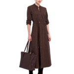 Toi Moi γυναικείο μίντι φόρεμα με ζώνη 50-6677-225