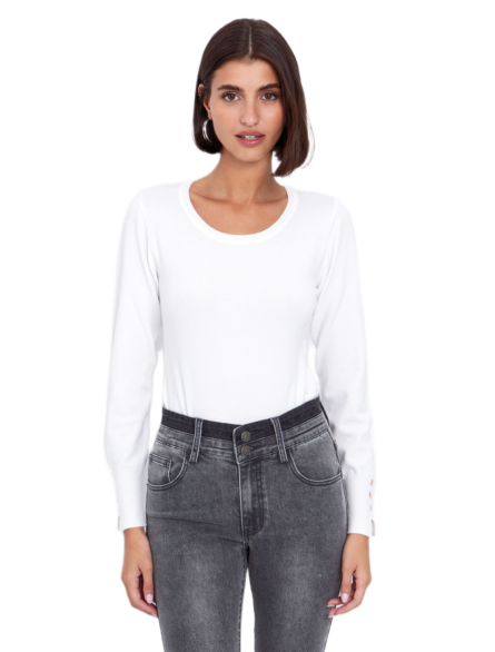 Toi Moi γυναικεία πλεκτή μπλούζα στρογγυλή λαιμόκοψη 70-4817-225