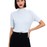 Toi Moi γυναικεία πλεκτή μπλούζα με λούρεξ 70-4866-225