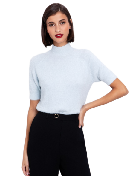 Toi Moi γυναικεία πλεκτή μπλούζα με λούρεξ 70-4866-225