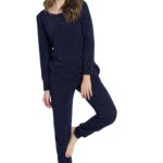 Jeannette γυναικεία φόρμα σπιτιού με στρας 8149