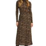 Funky Buddha γυναικεία μίντι λέοπαρ φούστα FBL012-127-14