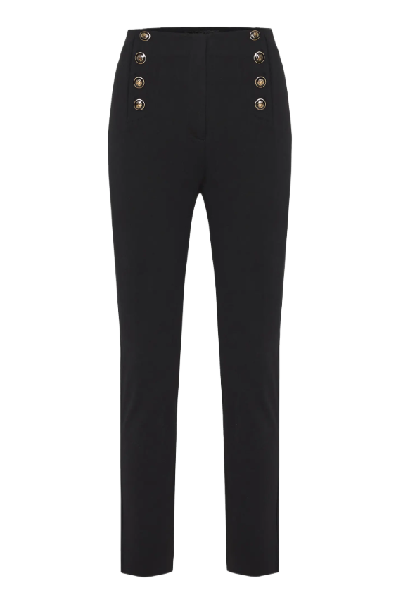 Funky Buddha γυναικείο tailored παντελόνι με κουμπιά FBL012-137-02 Funky Buddha γυναικείο tailored παντελόνι με κουμπιά FBL012-137-02