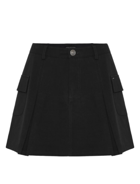 Funky Buddha γυναικεία μίνι φούστα με τσέπες FBL012-113-14