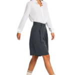 Funky Buddha γυναικεία ριγέ βερμούδα με ζώνη FBL012-101-03