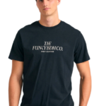 Funky Buddha ανδρικόμονόχρωμο t-shirt τύπωμα FBM012-030-04