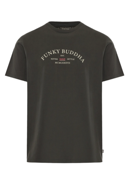 Funky Buddha ανδρικό t-shirt με τύπωμα FBM012-033-04