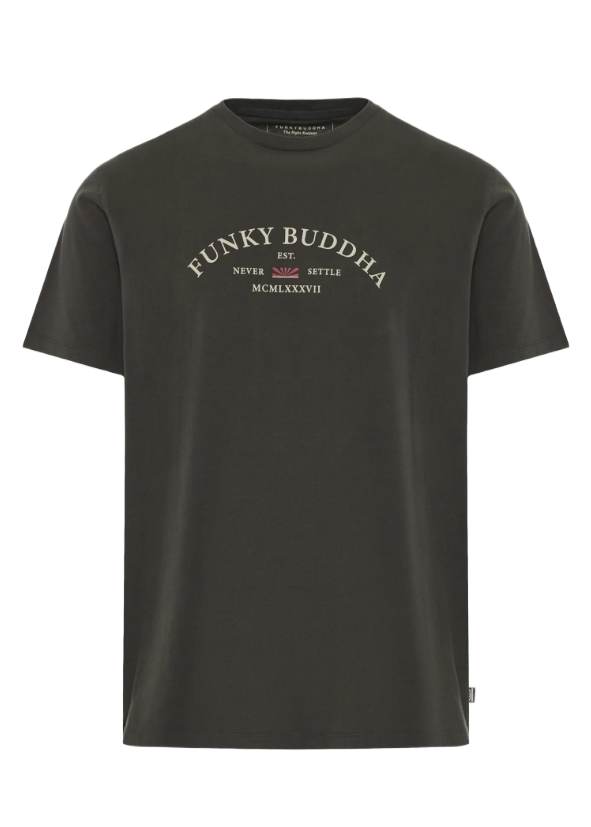 Funky Buddha ανδρικό t-shirt με τύπωμα FBM012-033-04
