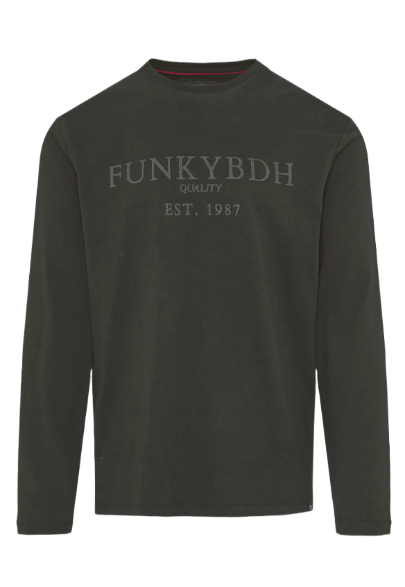 Funky Buddha ανδρικό t-shirt με τύπωμα FBM012-005-07