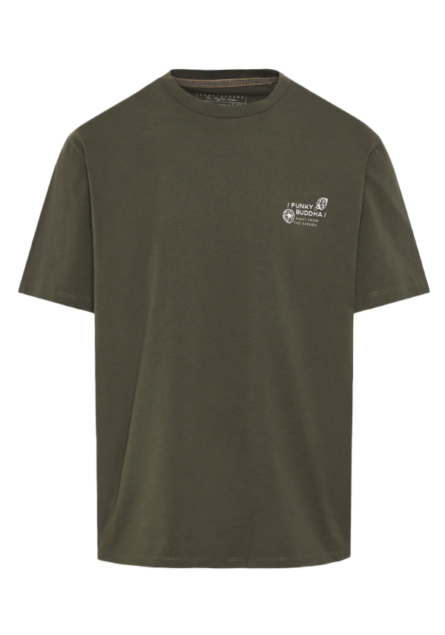 Funky Buddha ανδρικό t-shirt με τύπωμα FBM012-009-04
