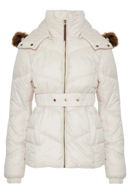 Funky Buddha γυναικείο puffer μπουφάν με κουκούλα FBL012-100-01