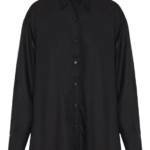 Funky Buddha γυναικείο μακρυμάνικο μονόχρωμο πουκάμισο FBL012-101-05