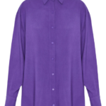 Funky Buddha γυναικείο μακρυμάνικο μονόχρωμο πουκάμισο FBL012-101-05