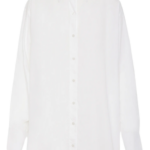 Funky Buddha γυναικείο μακρυμάνικο μονόχρωμο πουκάμισο FBL012-101-05