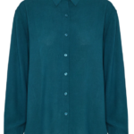 Funky Buddha γυναικείο μονόχρωμο πουκάμισο FBL012-100-05