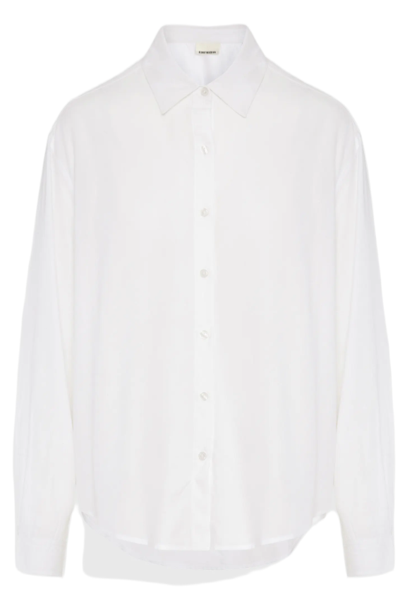 Funky Buddha γυναικείο μονόχρωμο πουκάμισο FBL012-100-05 Funky Buddha γυναικείο μονόχρωμο πουκάμισο FBL012-100-05