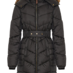 Funky Buddha γυναικείο μακρύ καπιτονέ puffer μπουφάν με κουκούλα FBL012-101-01