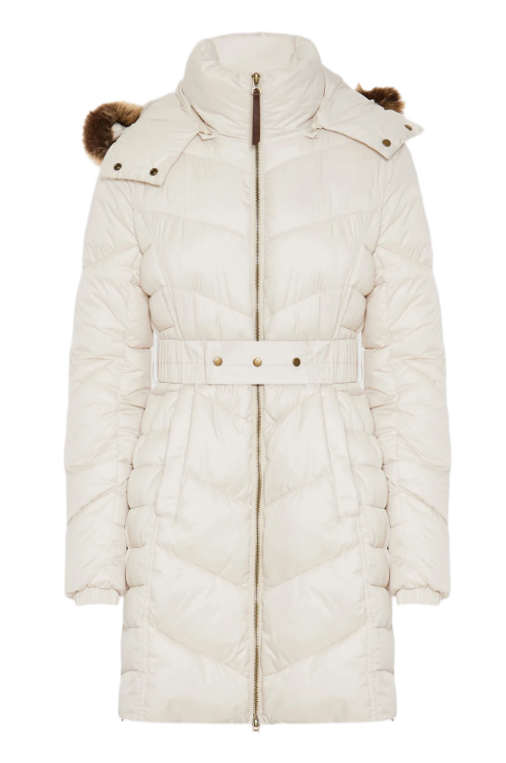 Funky Buddha γυναικείο μακρύ καπιτονέ puffer μπουφάν με κουκούλα FBL012-101-01 Funky Buddha γυναικείο μακρύ καπιτονέ puffer μπουφάν με κουκούλα FBL012-101-01