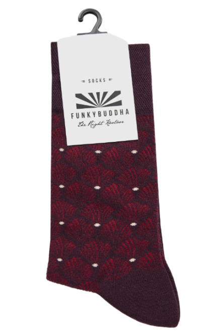 Funky Buddha ανδρικές ψηλές κάλτσες με εμπριμέ μοτίβο FBM012-065-10